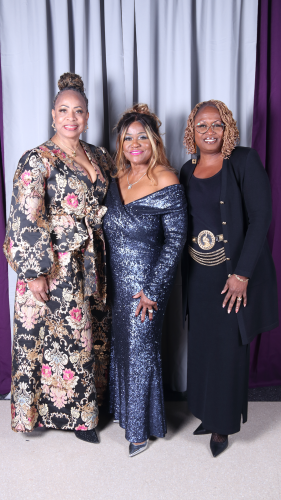 Loretta Bush with Rev. Stokes and guest
